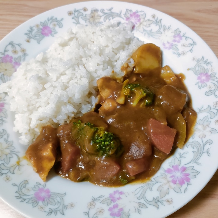 ささみとブロッコリーのカレー